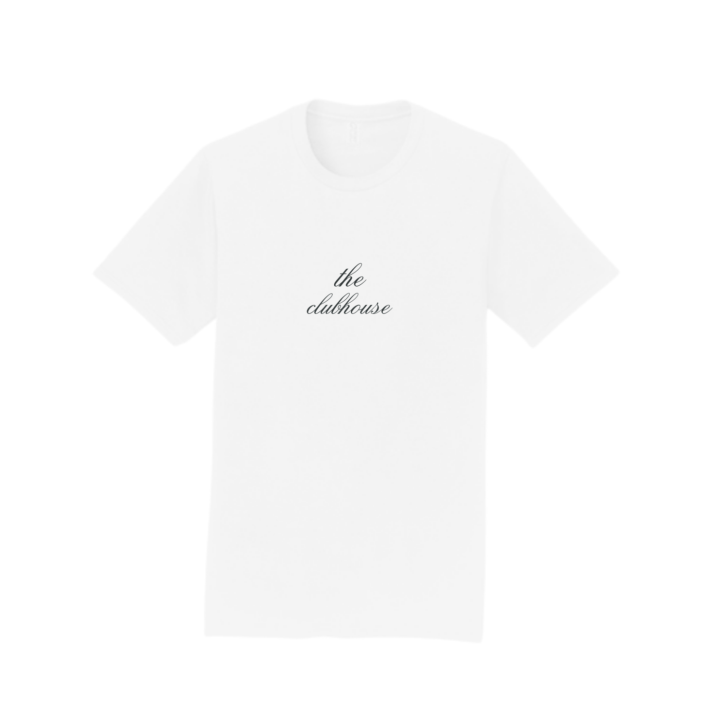 the clubhouse white short sleeve t-shirt