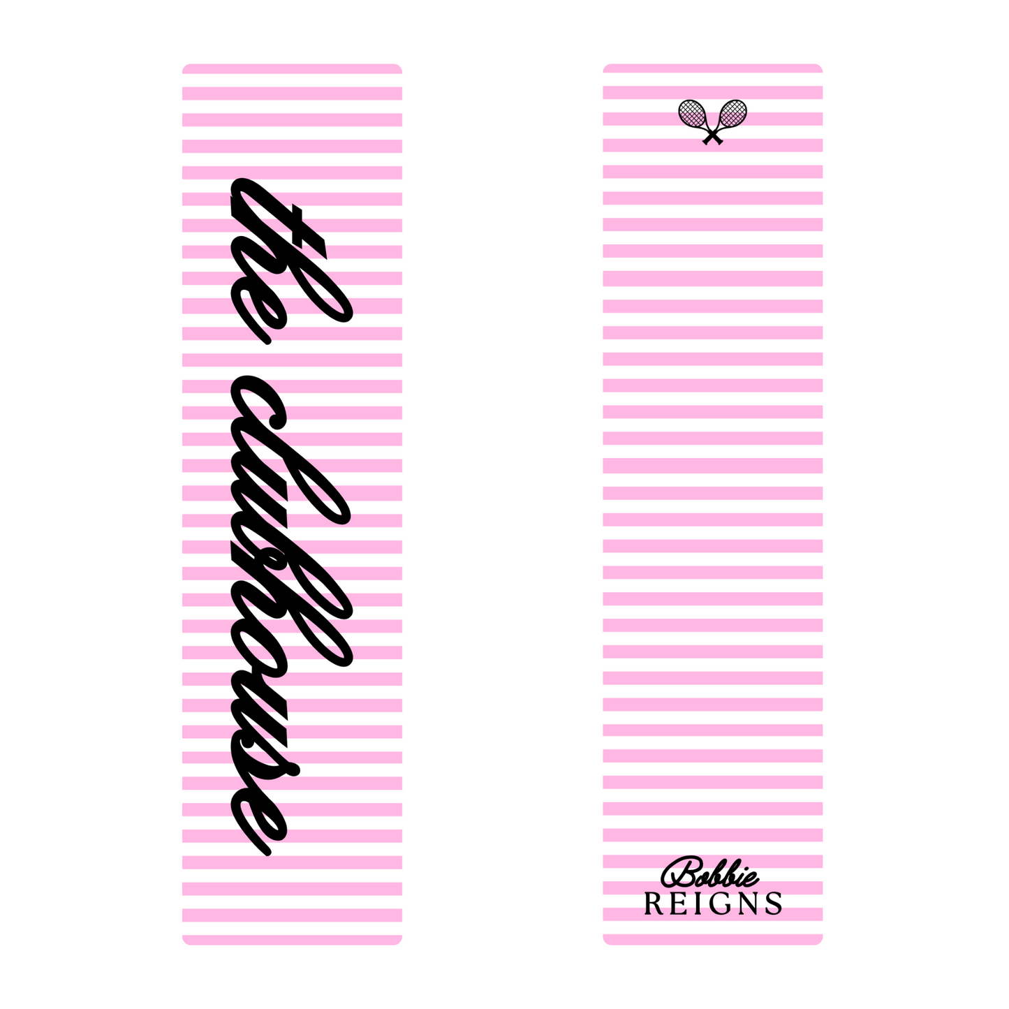 the clubhouse signature bookmark pink