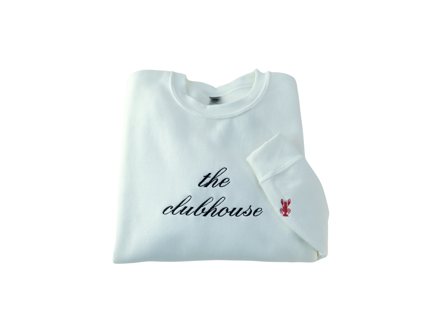 the clubhouse white sweatshirt