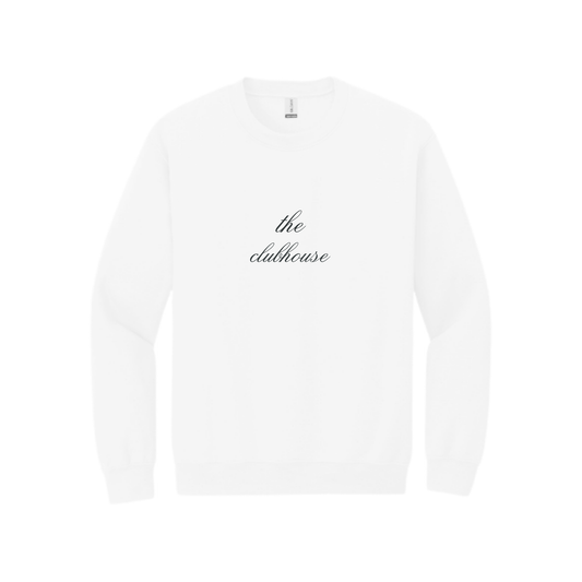 the clubhouse white sweatshirt