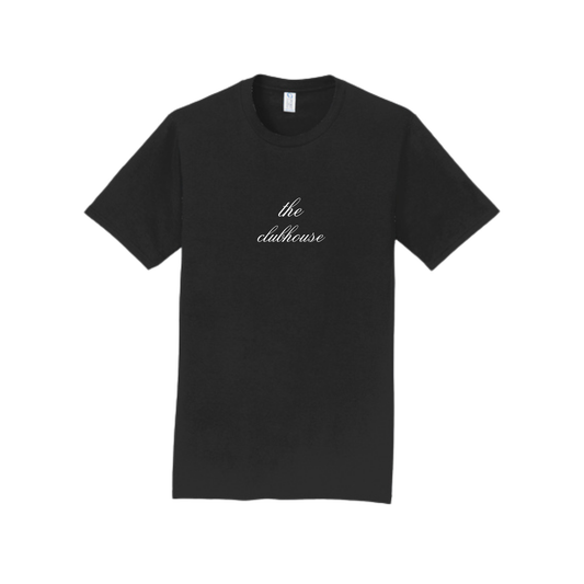 the clubhouse black short sleeve t-shirt