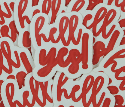 hell yes! sticker