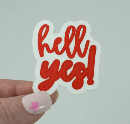 hell yes! sticker