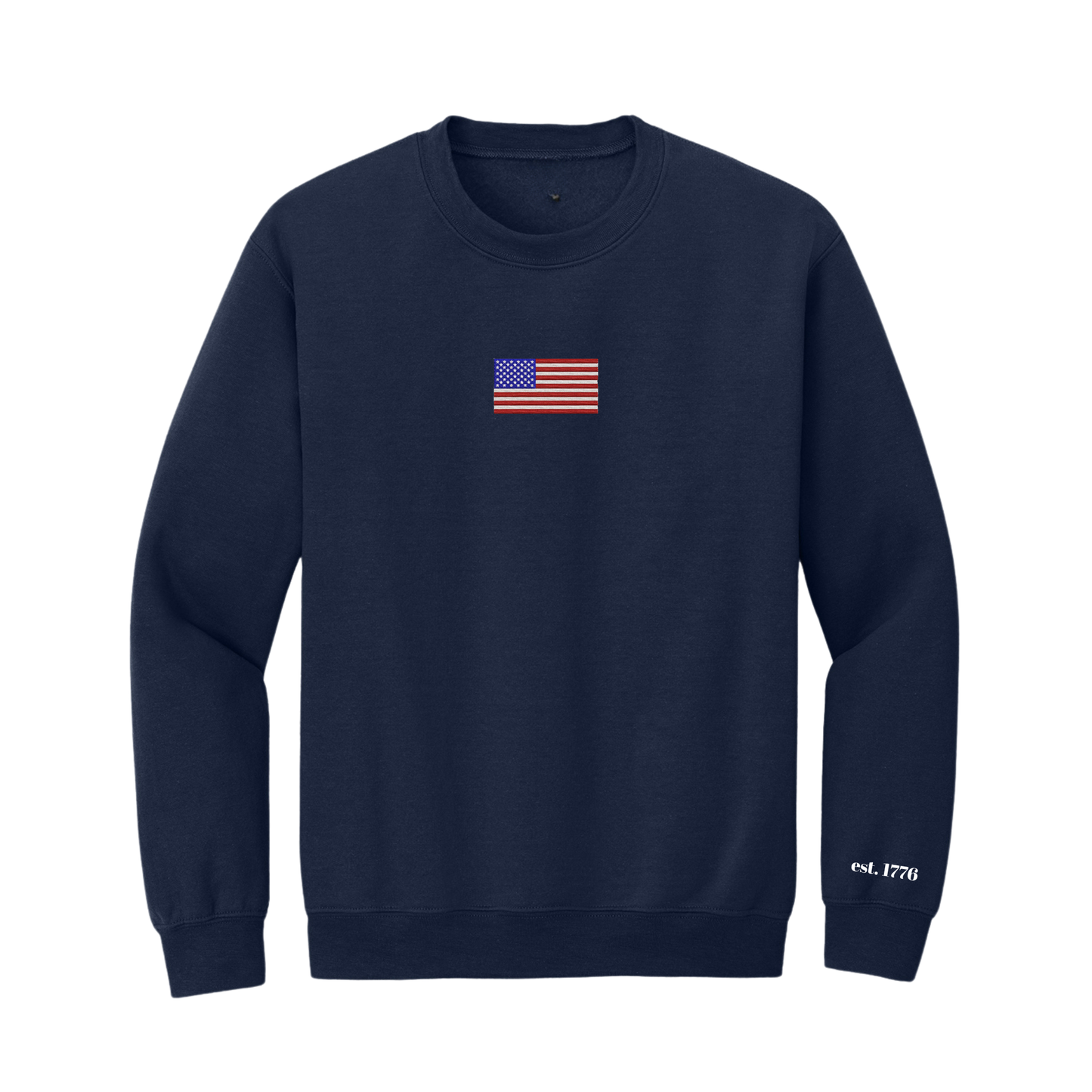 USA Flag Sweatshirt Navy