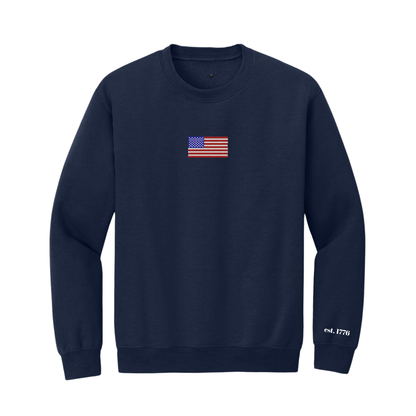 USA Flag Sweatshirt Navy