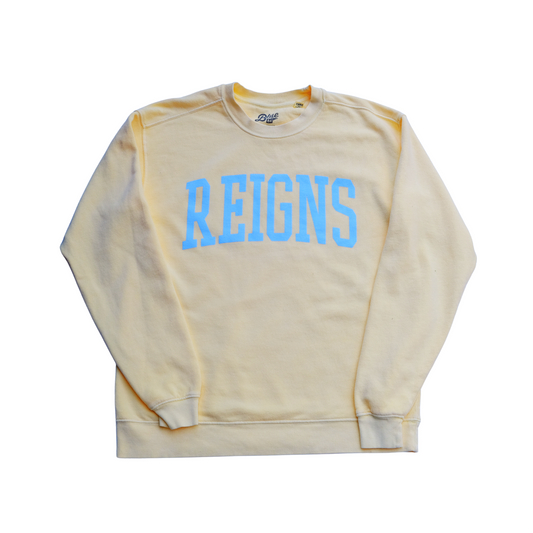 REIGNS butter yellow sweatshirt