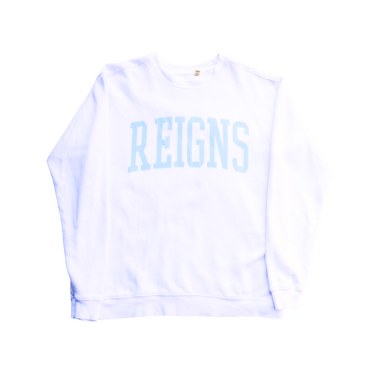 REIGNS white sweatshirt