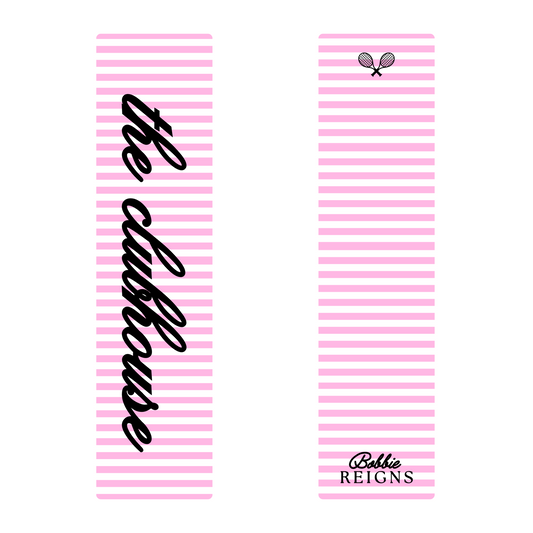the clubhouse signature bookmark pink