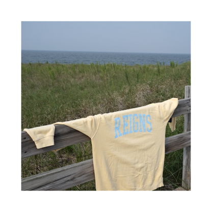 REIGNS butter yellow sweatshirt